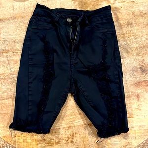 Fashion nova black bermudas